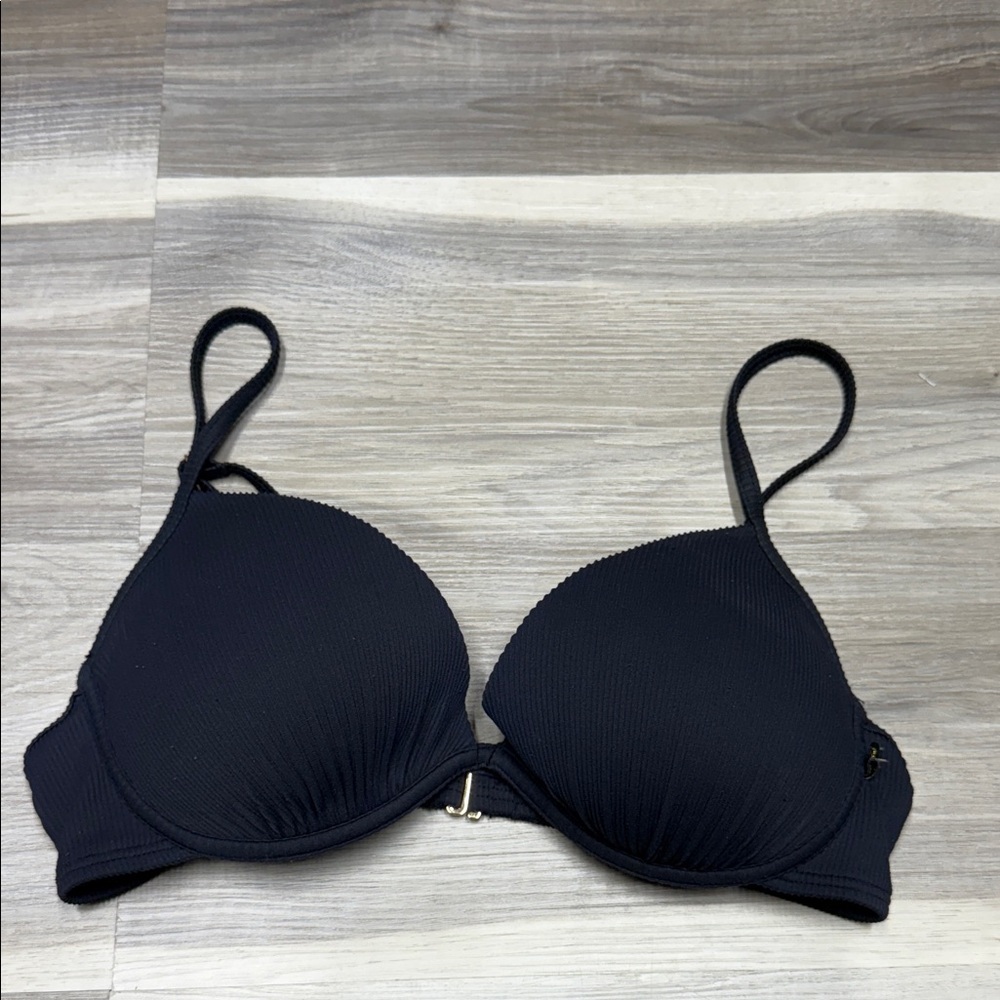 La Vien rose Aqua Black Women's bikini top size medium